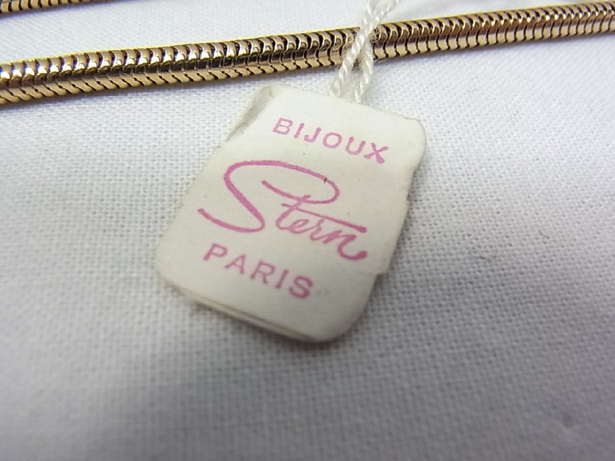 BIJOUX PARISパリ製ジュエリ－貴金属製品では御座いません：チェン長さ２４cm&ヘット37mm55mm新品では有りませんが外周塗装若干剥離有り_BIJOUX PARISパリ製ジュエリ－