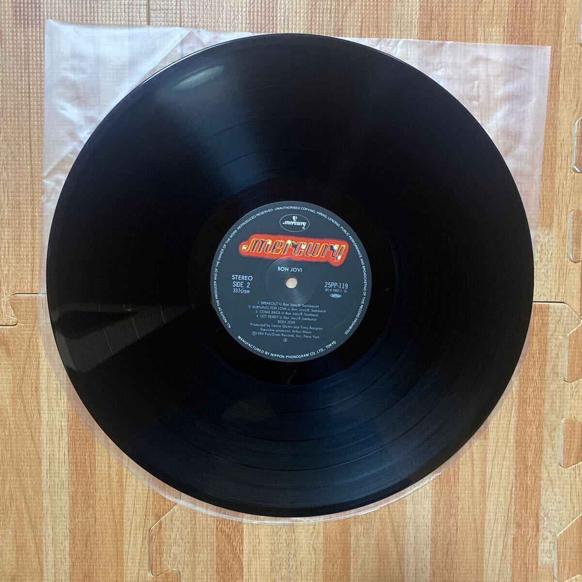 Bon Jovi ボン・ジョヴィ夜明けのランナウェイ RUNAWAY レコード LP 帯付き OBI 25PP-119_画像8