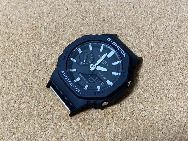 G-SHOCK用 GA-2100 エンドリンク ブラック カスタム 【GM-2100 GA-2100 ブレスレット ベルト NATOストラップ】_画像5