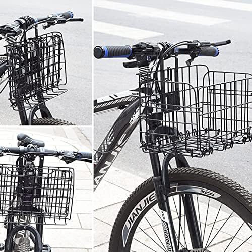 大容量 耐荷重20㎏ サイクリング 丈夫 折りたたみ式カゴ 固体簡単脱着 自転バスケット 黑 自転車カゴ M_画像6