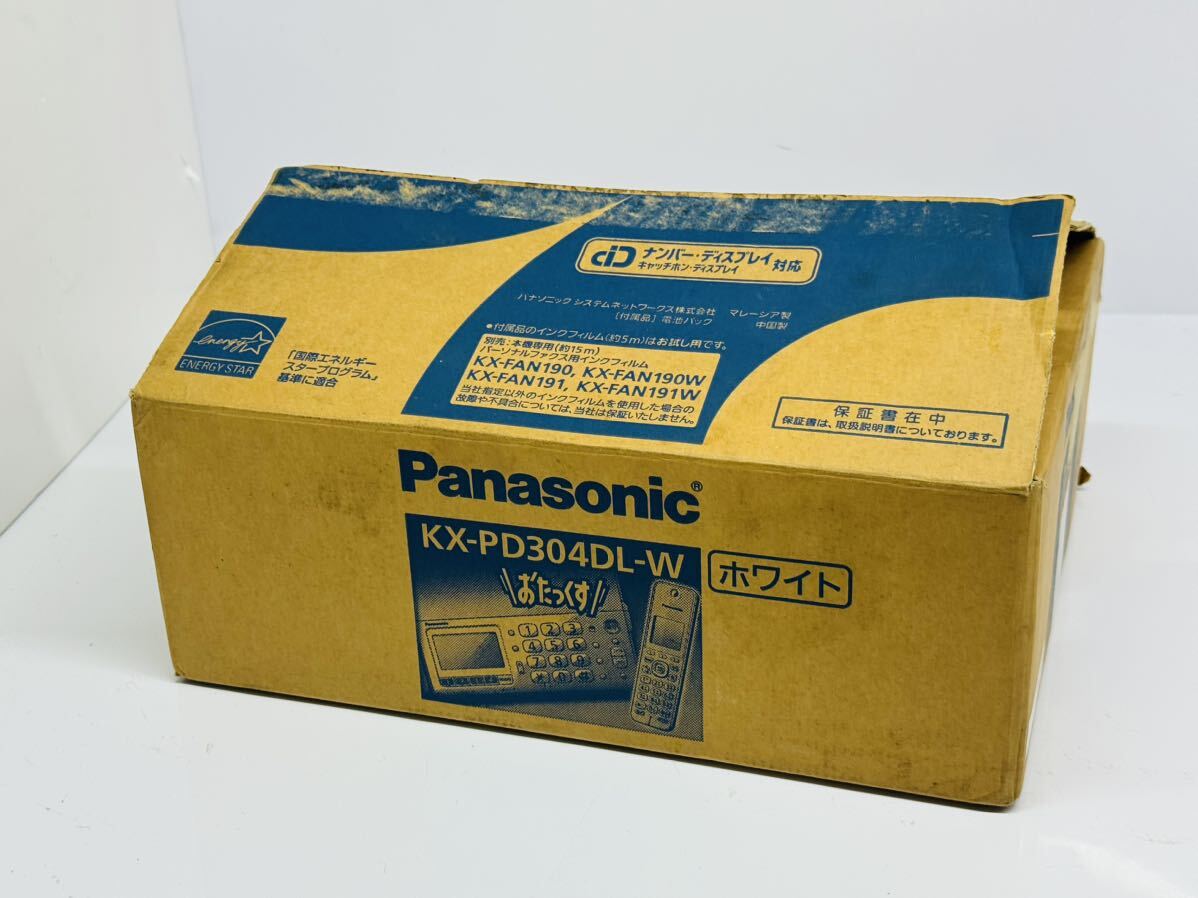 [ вскрыть settled не использовался товар ]Panasonic KX-PD304DL-W..... беспроводная телефонная трубка имеется personal факс Panasonic контрольный номер 05102
