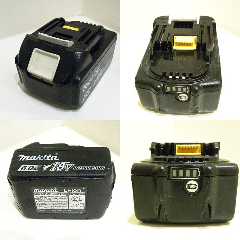 1 jpy ~ Makita makita rechargeable impact driver TD173D black 18V battery 2 piece attaching BL1860B used operation verification settled free shipping!
