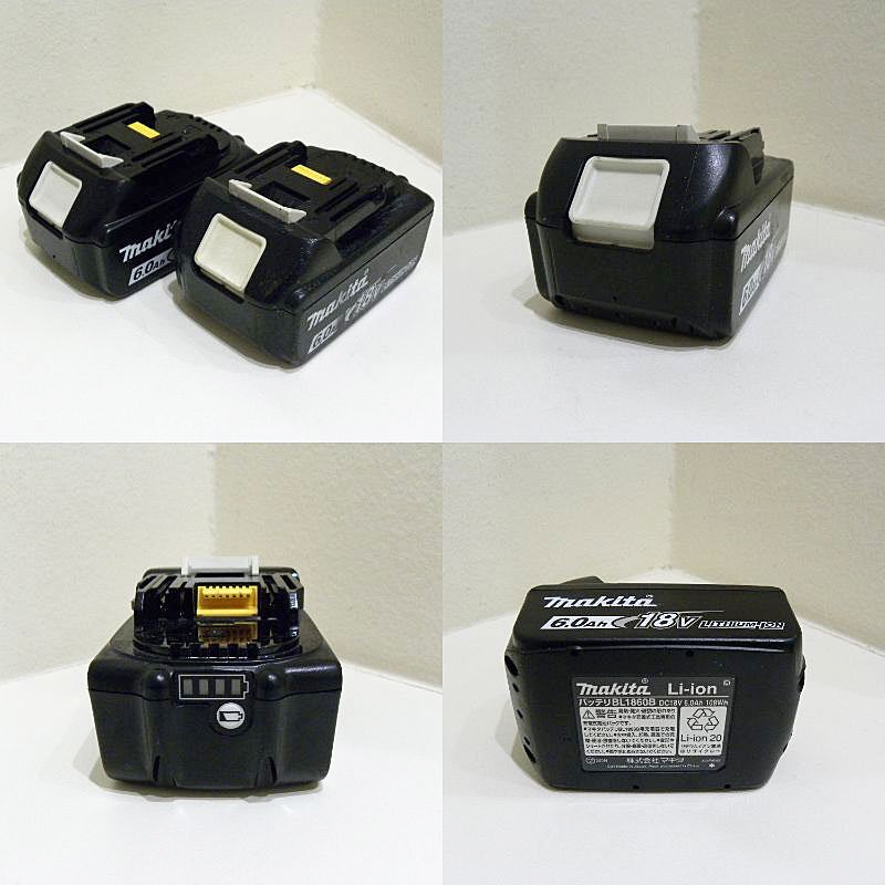 1 jpy ~ Makita makita rechargeable impact driver TD173D black 18V battery 2 piece attaching BL1860B used operation verification settled free shipping!