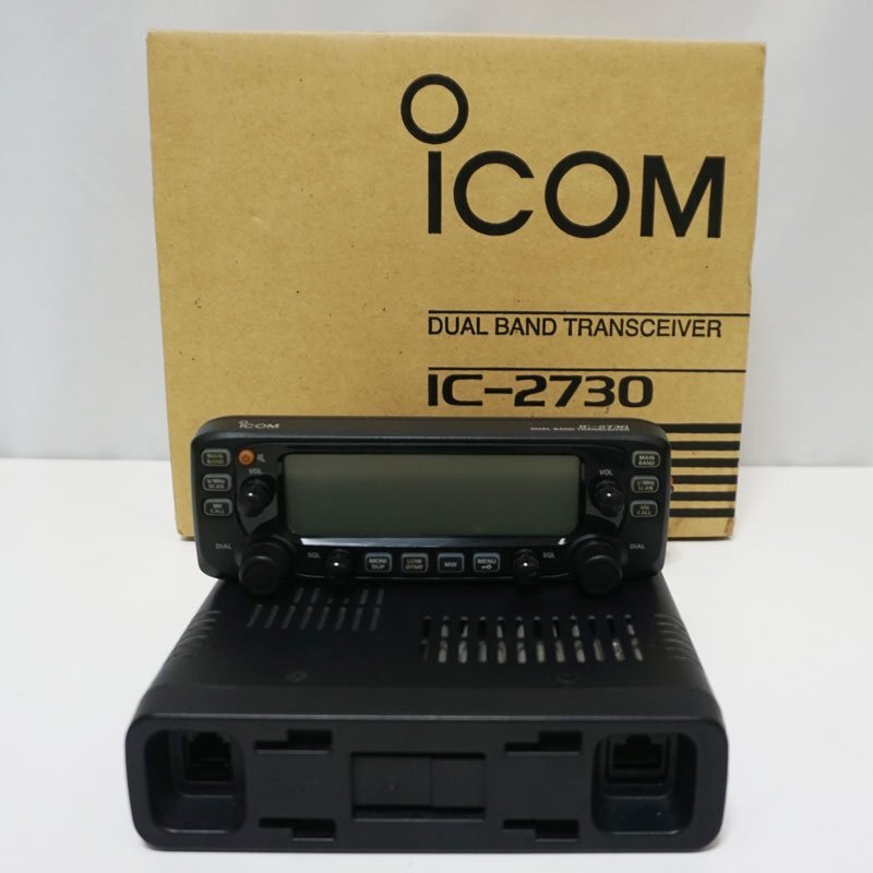 1円～アイコム ICOM IC-2730 MBF-4 MBA-4 MR77 EMS-61 アマチュア無線 トランシーバ デュアルバンド 144/430MHz ※通電未確認 送料無料！_画像2