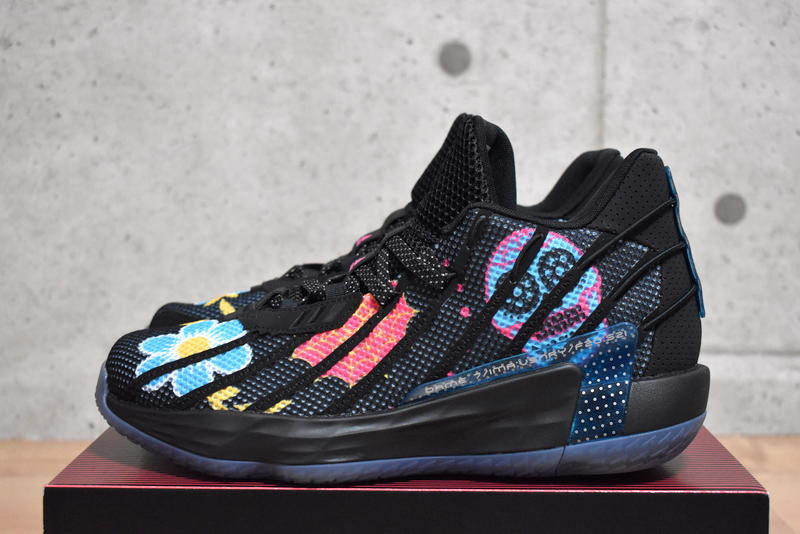 【送料無料】新品 adidas DAME 7 GCA DOTD 26cm FZ3189 バッシュ デイミアン・リラード Day Of The Dead_画像2