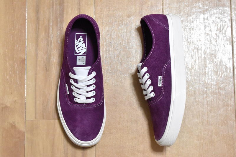 【送料無料】新品 VANS US企画 オーセンティック 27.5cm PIG SUEDE バンズ AUTHENTIC パープル_画像3