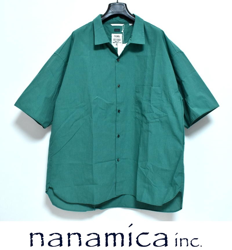 【送料無料】新品 nanamica ナナミカ H/S Wind Shirt L SUGS314 定価2万7500円 ハーフスリーブ ウインドシャツ SG