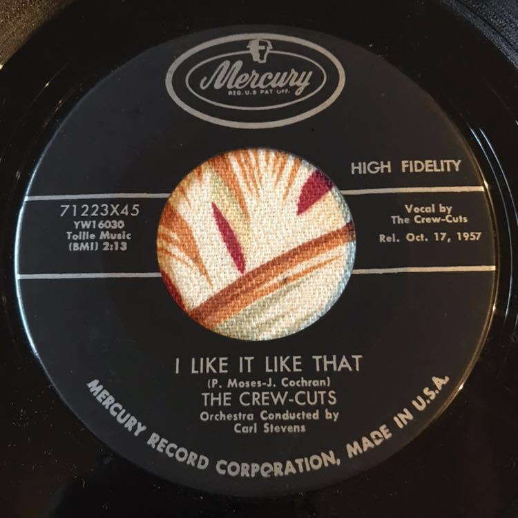 CREW CUTS US Original 7inch I LIKE IT LIKE THAT RNR ロカビリー_画像1