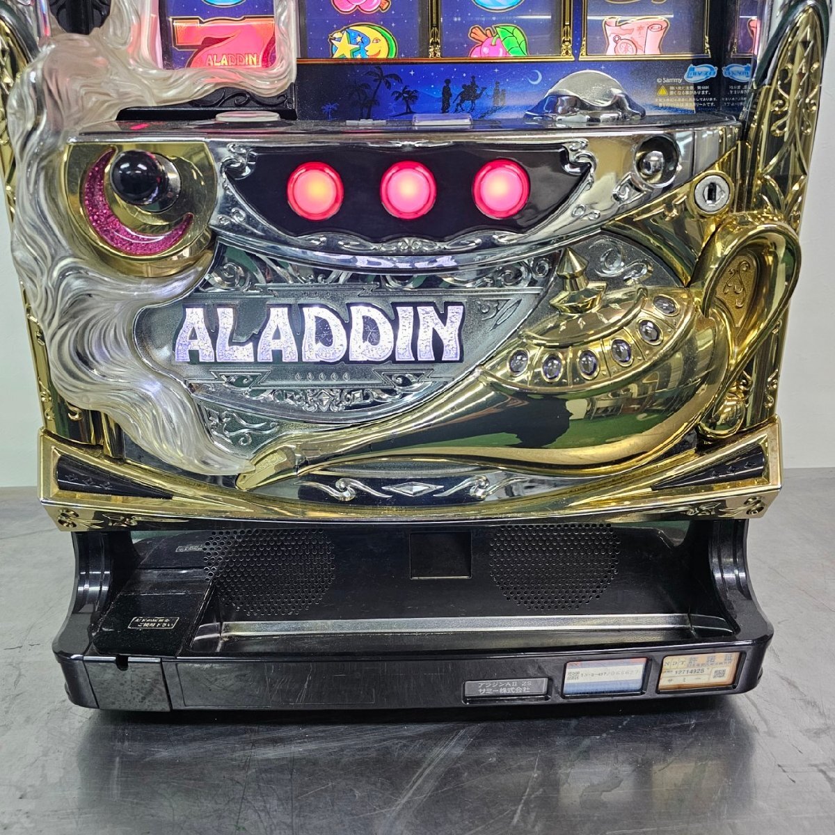  slot machine slot apparatus [ Aladdin A II]sami- coin un- necessary home use power supply operation verification settled /C4142