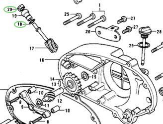 送料無料 カワサキ純正新品 KH250 KH400 タコメーター オイルシール Oリング セット パッキン クラッチカバー エンジン 1009_画像2