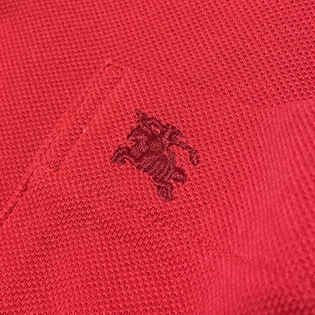 BURBERRY LONDON Burberry London рубашка-поло шланг Logo one отметка вышивка noba проверка . карман L размер три . association хлопок красный 