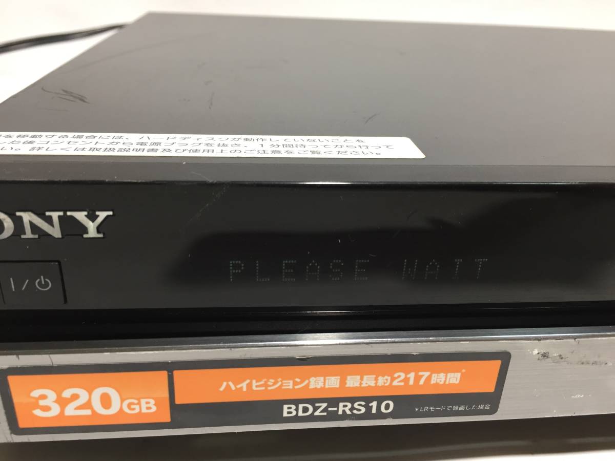 SONY　BDレコーダー　BDZ-RS10　ジャンク4556_画像3