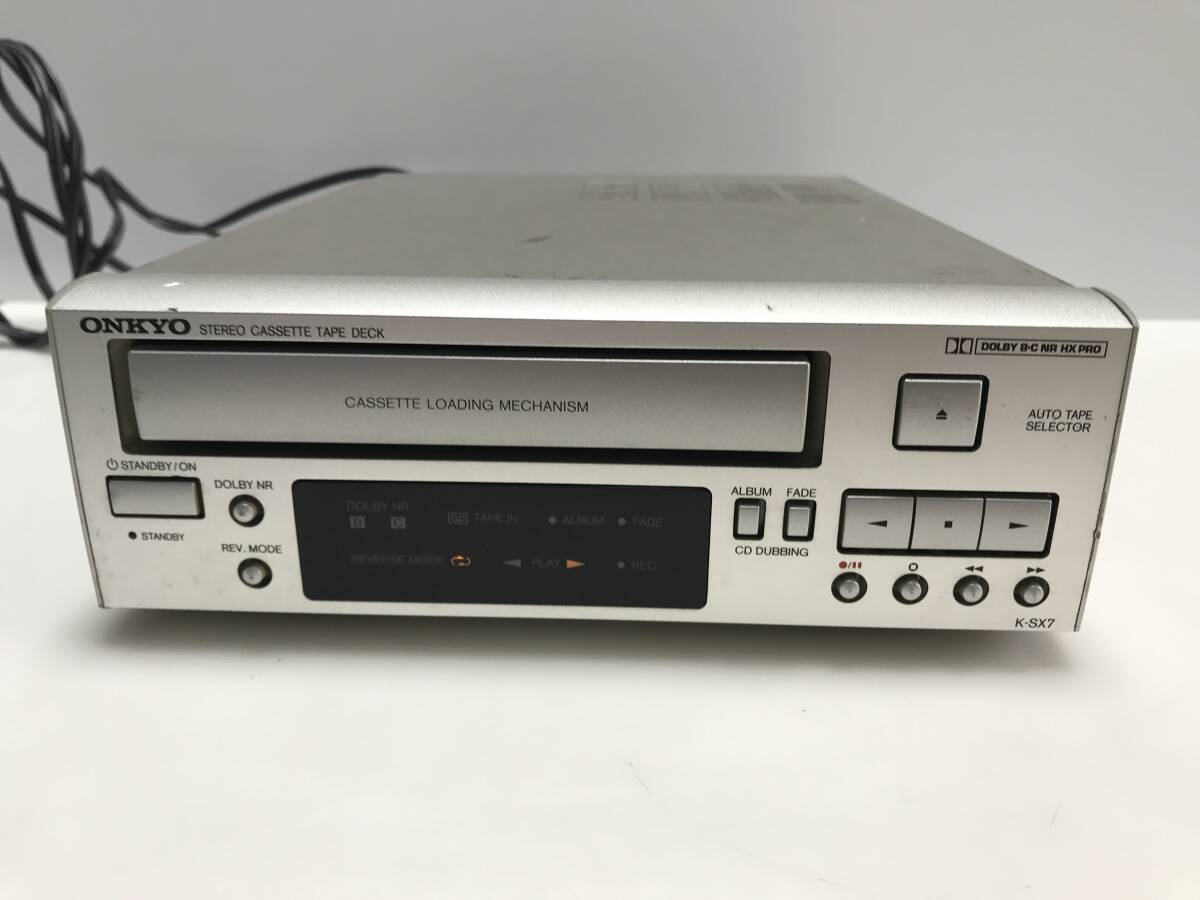 ONKYO カセットデッキ K-SX7 ジャンクRT-3947の画像1