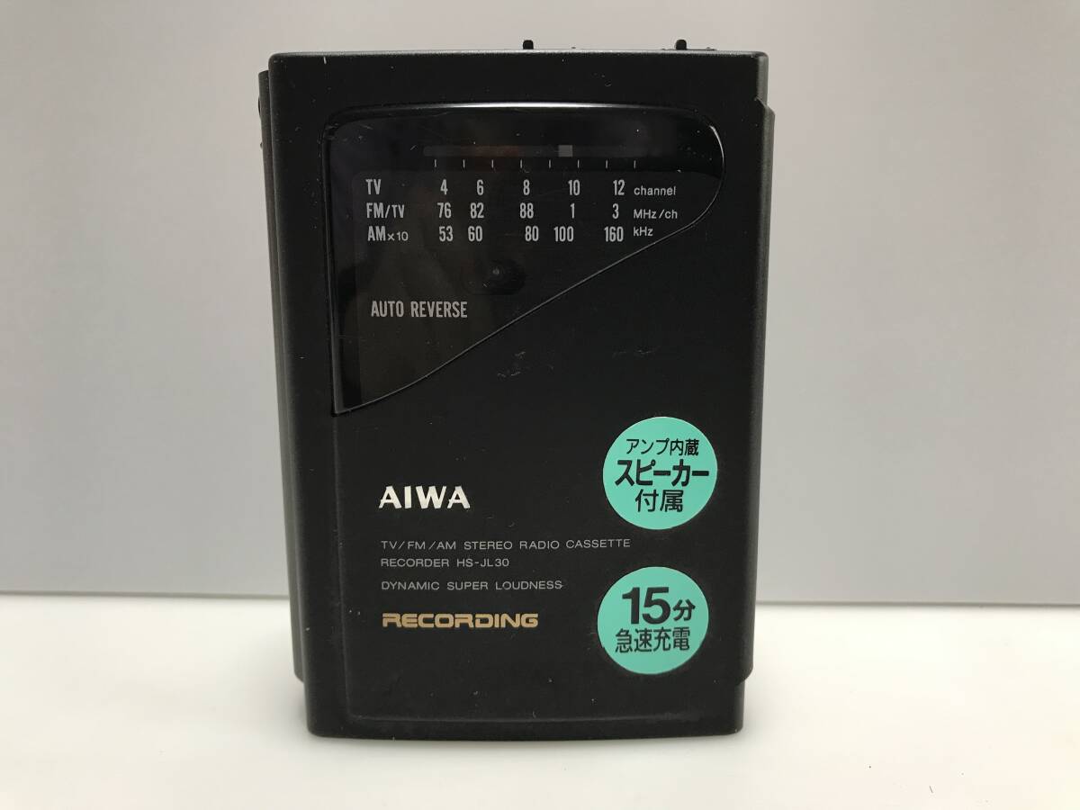 AIWA ポータブルカセットレコーダー HS-JL30 ジャンクRT-3955 の画像1