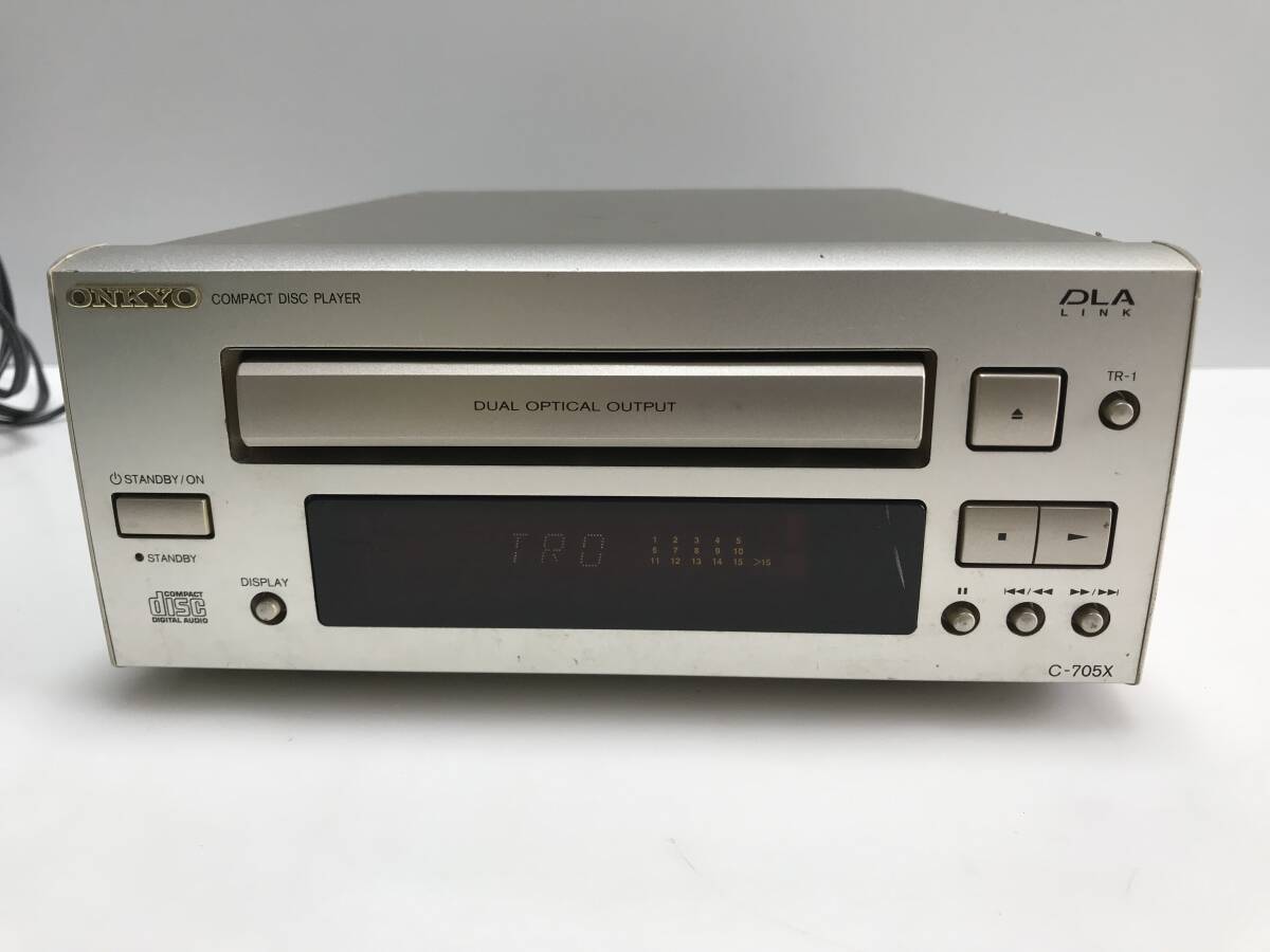 ONKYO　CDプレーヤー　C-705X　ジャンクRT-3988 _画像1