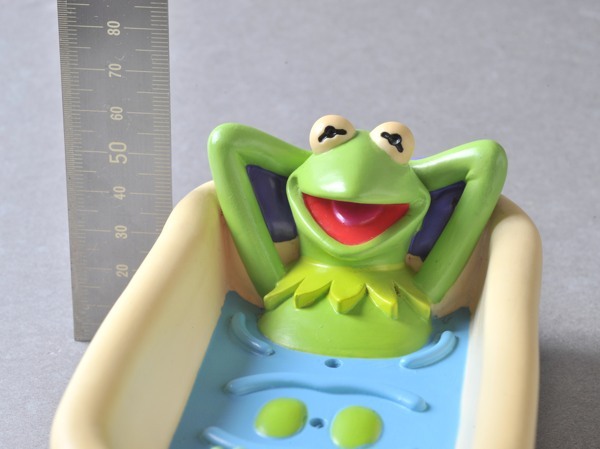 ビンテージ カーミット ソープディッシュ 石鹸置 ソフビ '90 ソニークリエイティブ Kermit the frog sony creative ジムヘンソン マペッツ_画像9