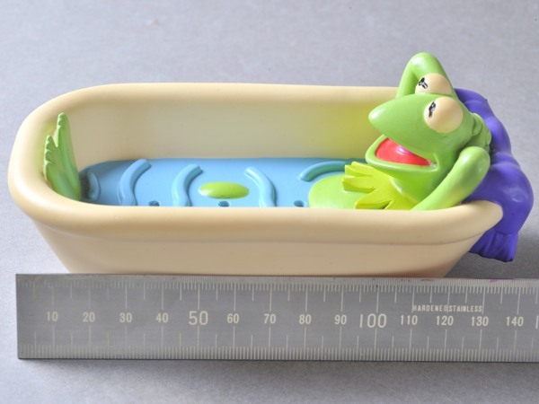 ビンテージ カーミット ソープディッシュ 石鹸置 ソフビ '90 ソニークリエイティブ Kermit the frog sony creative ジムヘンソン マペッツ_画像10