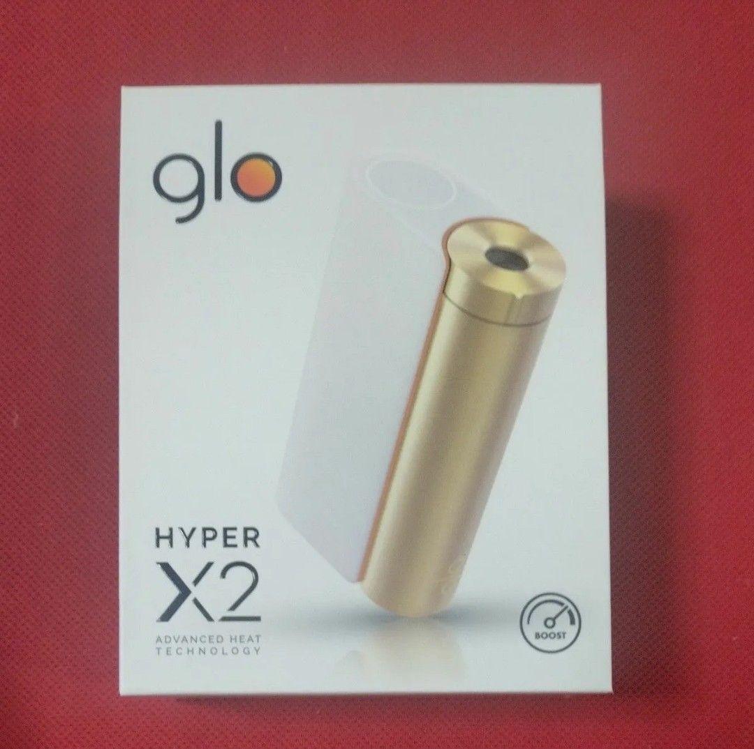 【新品未使用品】送料無料：開封後発送 電子タバコ glo HYPER X2 ホワイトゴールド グロー  ハイパー エックスツー
