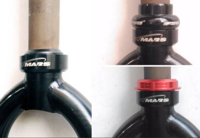 ＜即決 送料込み＞ T-MARS Fork Adapter +15mm 1-1/8コラム対応 BMX MTBから Cityバイクの補修改装に (大阪発 検;Surly, Salsa, BMX_画像3