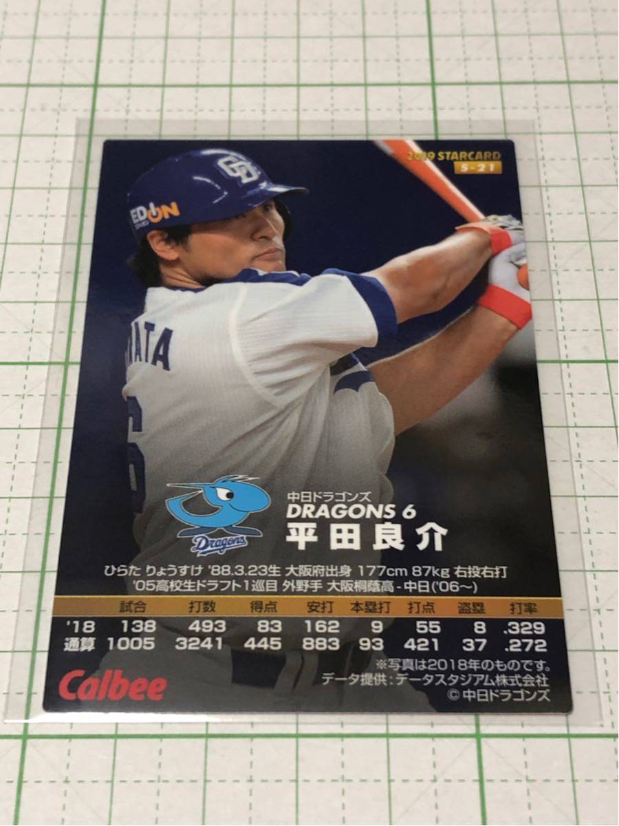 2019 カルビー プロ野球チップス 平田良介 スターカード S-21の画像2