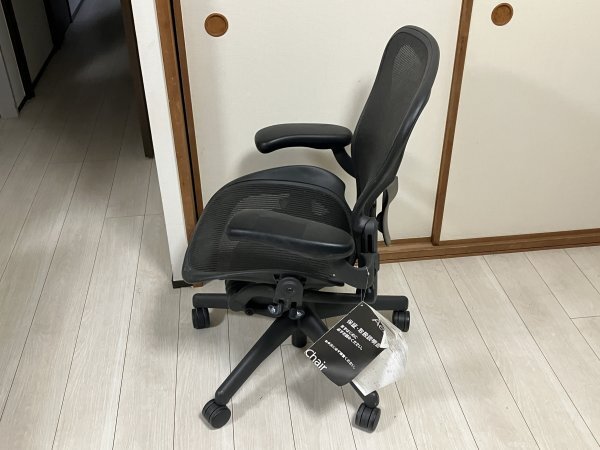 4491 Herman Miller ハーマンミラー アーロンチェア Bタイプ AE113AWB-0001 デスクチェア オフィスチェア 千葉県船橋市三咲 手渡し可_画像2