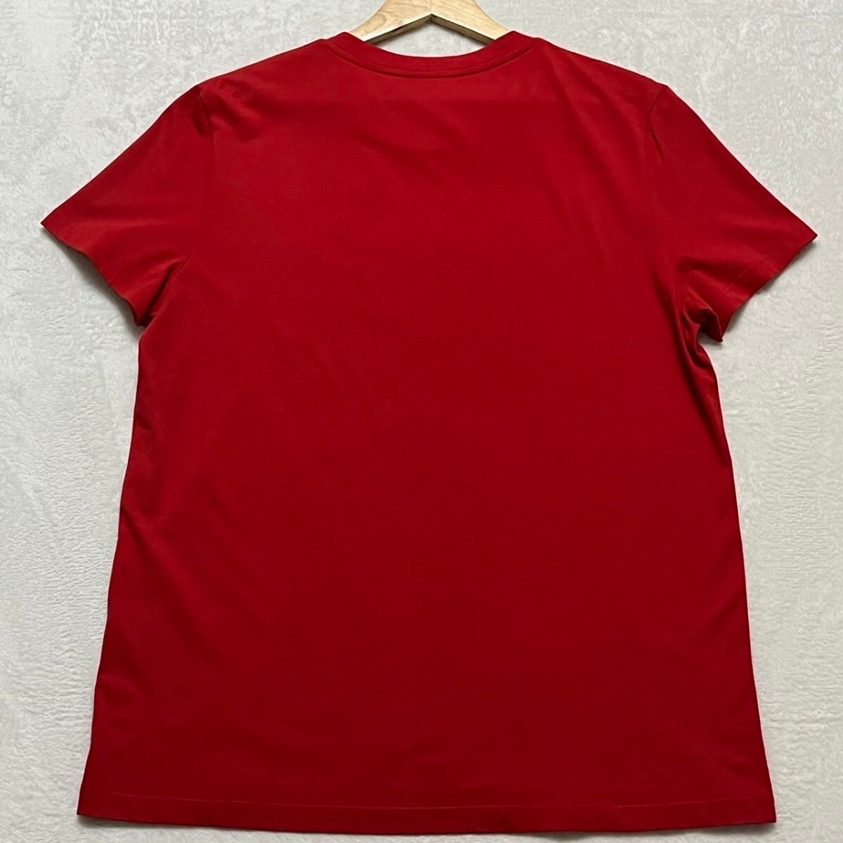  unused class /XL size *BALMAIN[ passion. red color ] Balmain men's tops T-shirt short sleeves 3D Logo front regular goods spring summer 