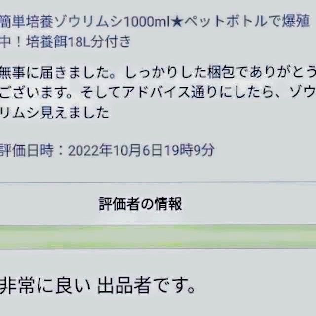 史上最強★絶対の自信あり★密度が違います★簡単培養ゾウリムシ800ml★ペットボトルで爆殖中★