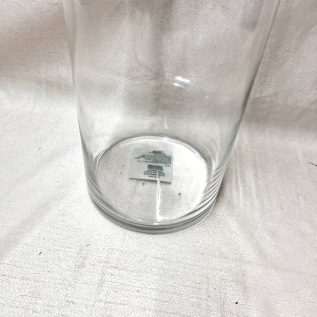 特大フラワーベース　花瓶　ガラスセラミック　Popyポピー　円柱　クリア　透明ガラス瓶　気泡　60ｃｍ（4303）_画像4