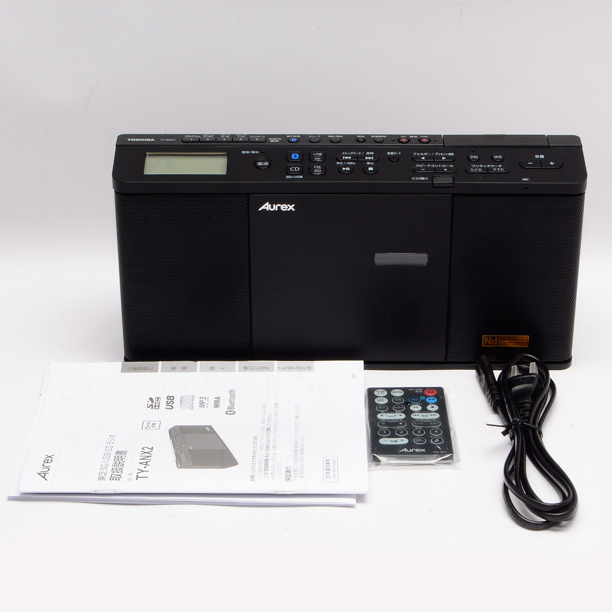 【未使用】東芝/TOSHIBA　TY-ANX2 SD/USB/CDラジオ 2023年製 ブラック CDプレーヤー_画像8