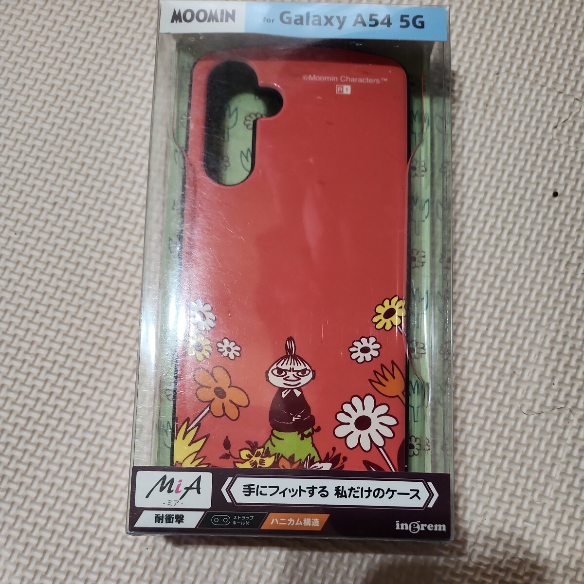 Galaxy A54 5G 『ムーミン』 耐衝撃ケース MiA/リトルミイ＆お花_画像1