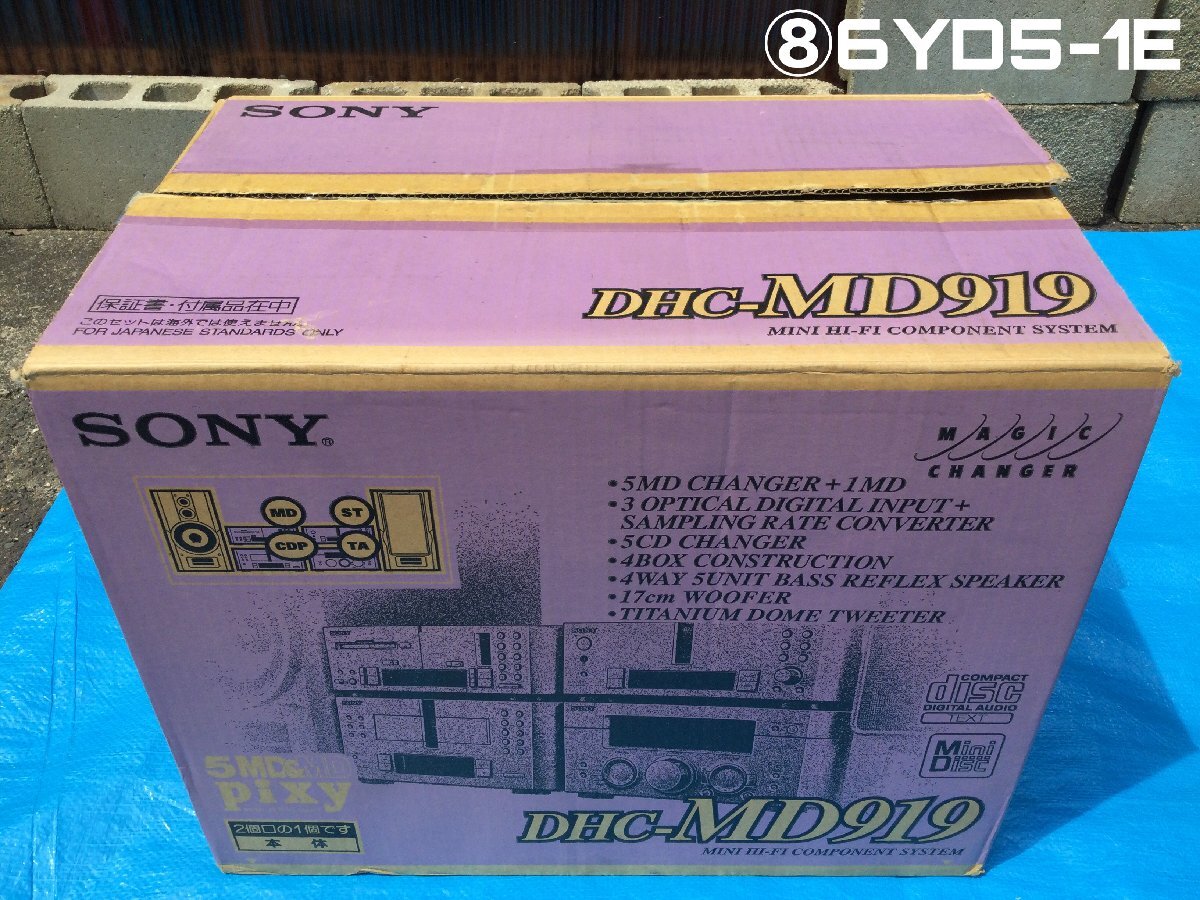 SONY Mini high fai component system DHC-MD919( speaker system none ) 6YD5-1E