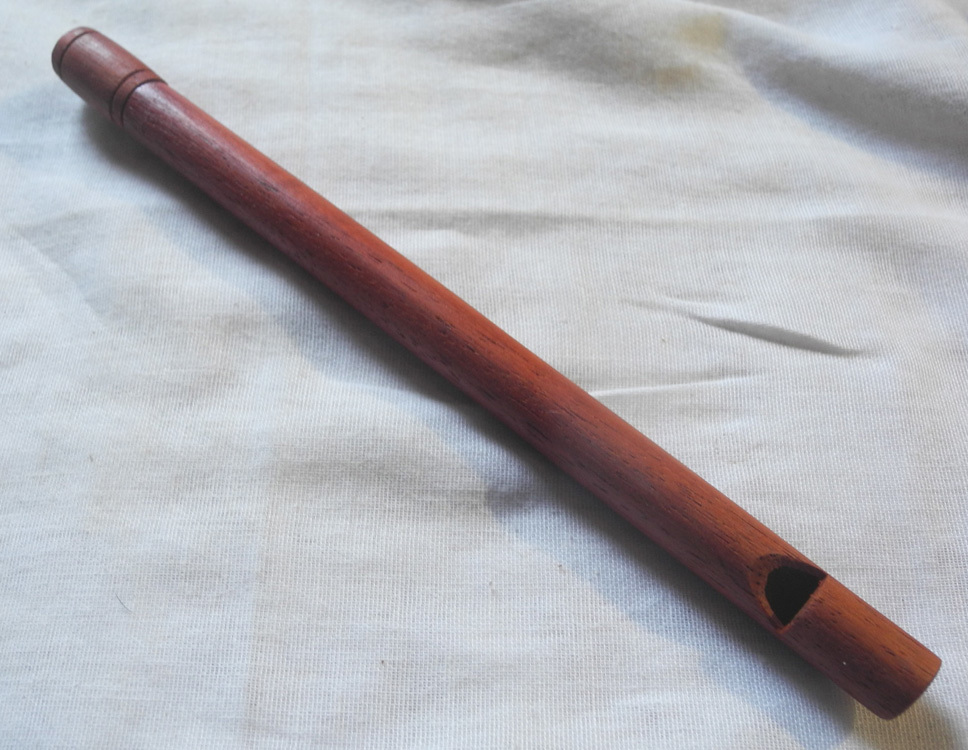 べトナム 民族楽器 スライドホイッスル ローズウッド製 小 鳥笛 笛 新品_画像1