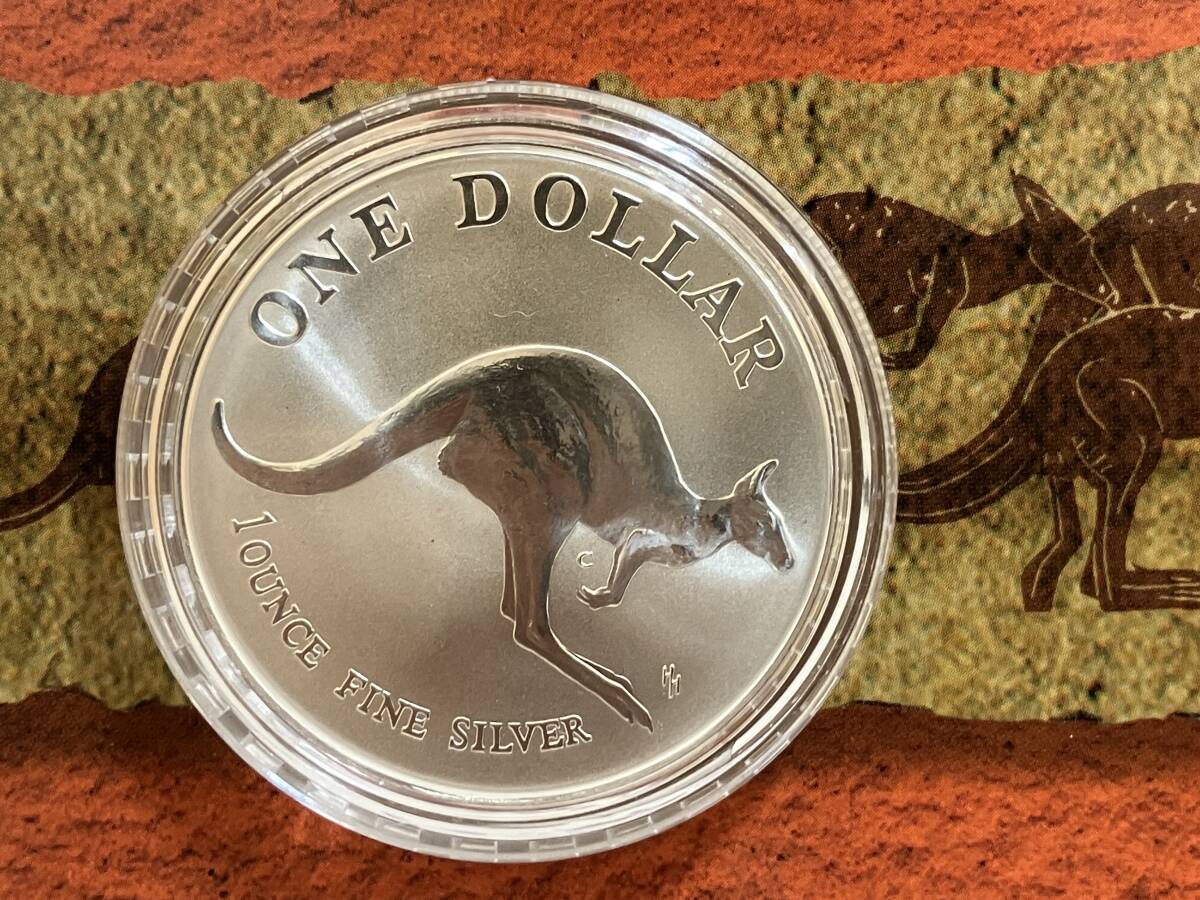 ☆ 未使用品 オーストラリア 1ドル銀貨 1993年 純銀 1オンス シルバー 管CFARの画像2