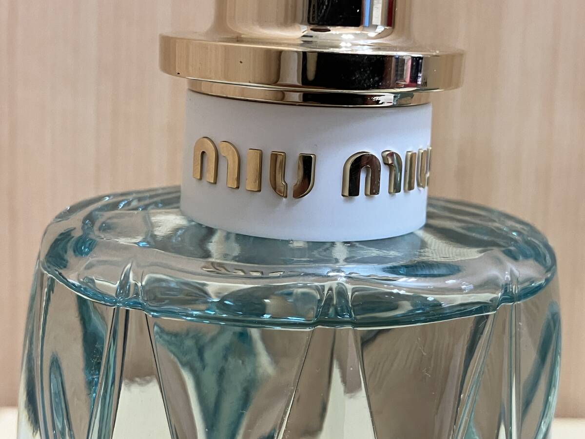 ☆ ほぼ未使用品 3本セット miumiu ミュウミュウ L'EAU BLEUE PARFUM パルファム 他 100ml 他 香水 管BARRの画像4