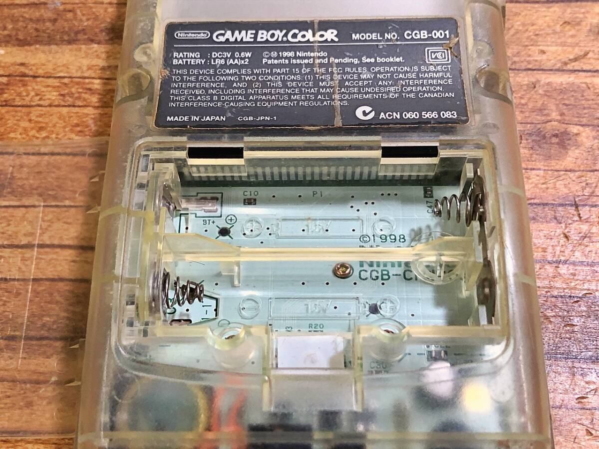 Nintendo ゲームボーイカラー CGB-001 本体 ジャンク 管BFAR_画像8