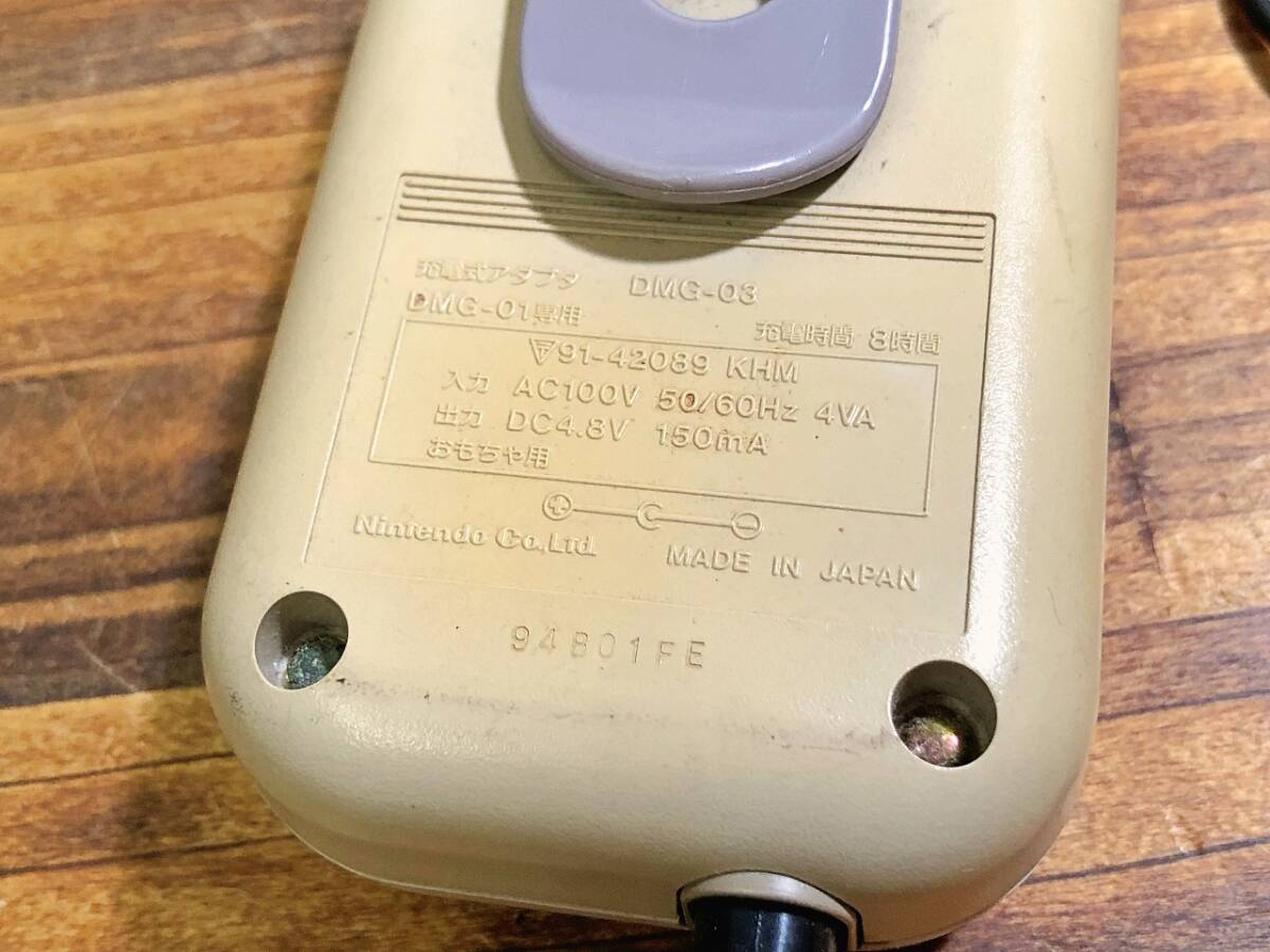 ジャンク Nintendo ゲームボーイ 初代 本体 DMG-01 充電式アダプタ DMG-03 管BARR_画像10