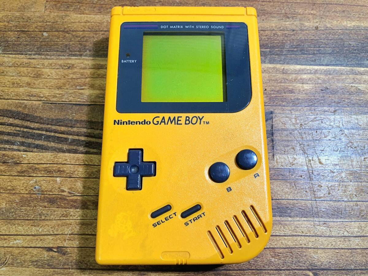 ジャンク Nintendo ゲームボーイ 初代 本体 DMG-01 充電式アダプタ DMG-03 管BARR_画像2