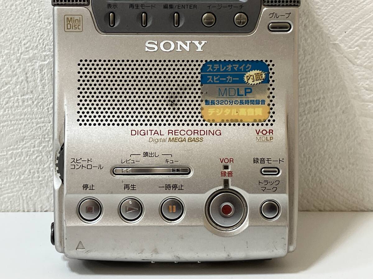 ☆　SONY ソニー MZ-B100 MDポータブルレコーダー 現状品　管FAR　_画像2