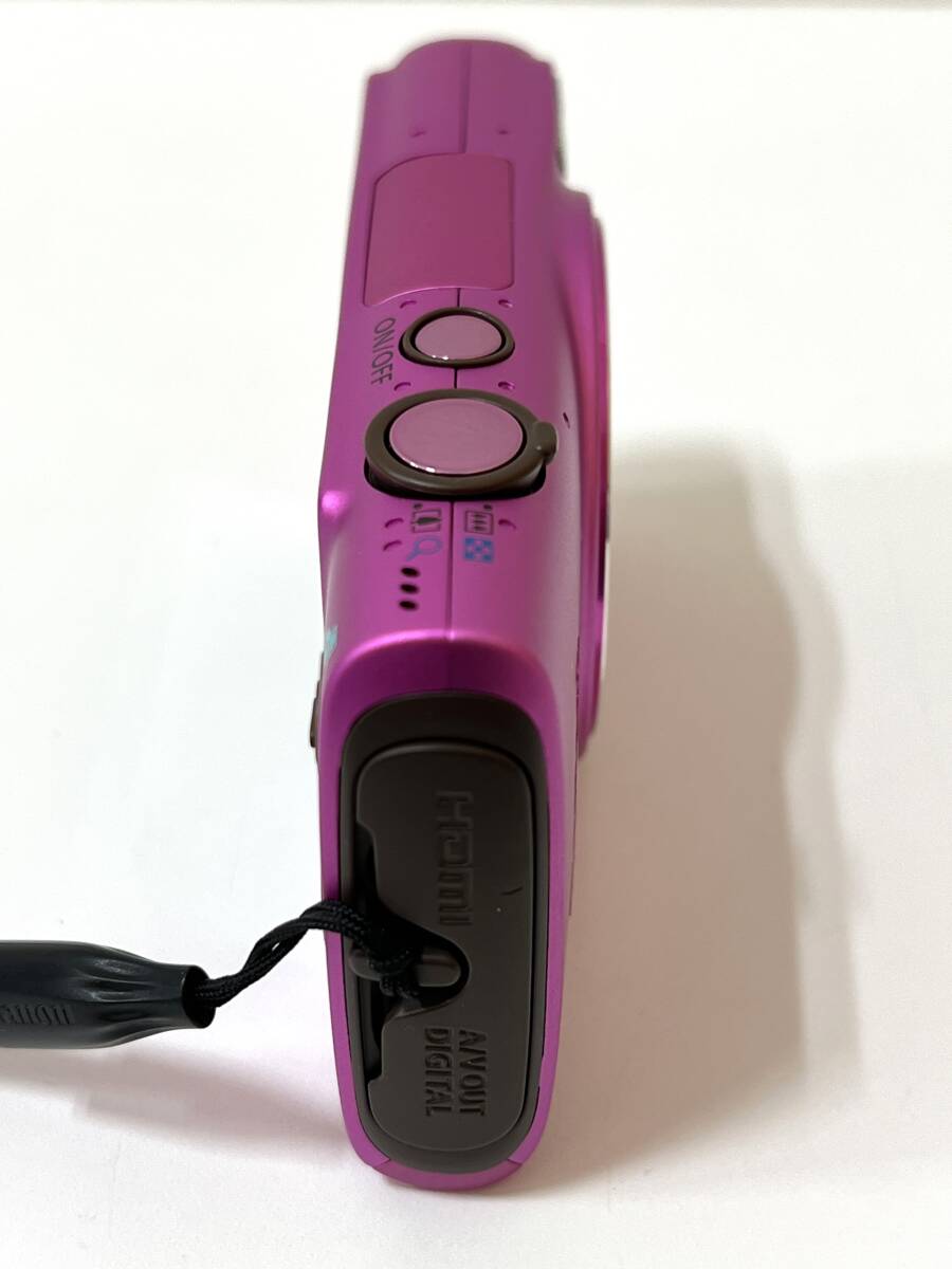 ☆ Canon キャノン IXY 610F ピンク 外観美品 バッテリー・取扱説明書付き ※充電器欠品のため充電・動作確認できずジャンク出品 管HARRの画像5
