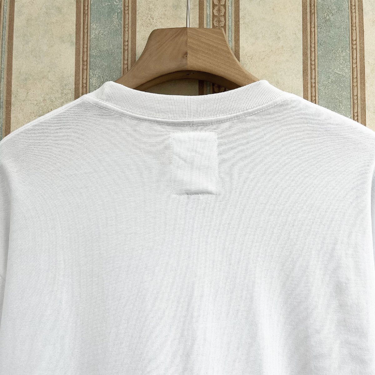 高級 定価2万 FRANKLIN MUSK・アメリカ・ニューヨーク発 半袖Tシャツ 上質 個性 英字柄 アメカジ トップス 日常 ユニセックス サイズ1_画像5