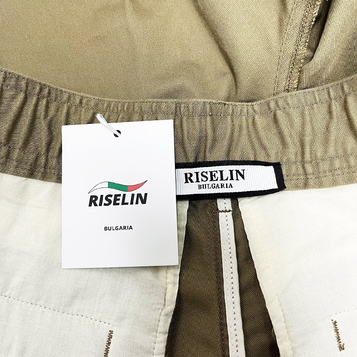 人気ヨーロッパ製※定価3万◆ブルガリア発※RISELIN ショートパンツ コットン100％ ゆったり 通気 爽やか 無地 定番 半ズボン 短パン 夏 XL_画像10