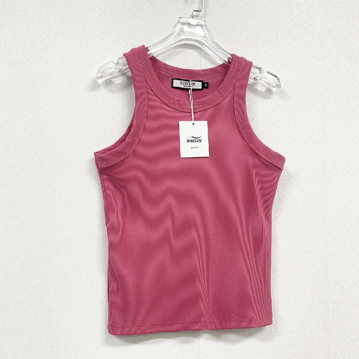  high class Europe made * regular price 2 ten thousand * BVLGARY a departure *RISELIN tank top thin ventilation comfortable rib inner tops beautiful . lady's summer M/46