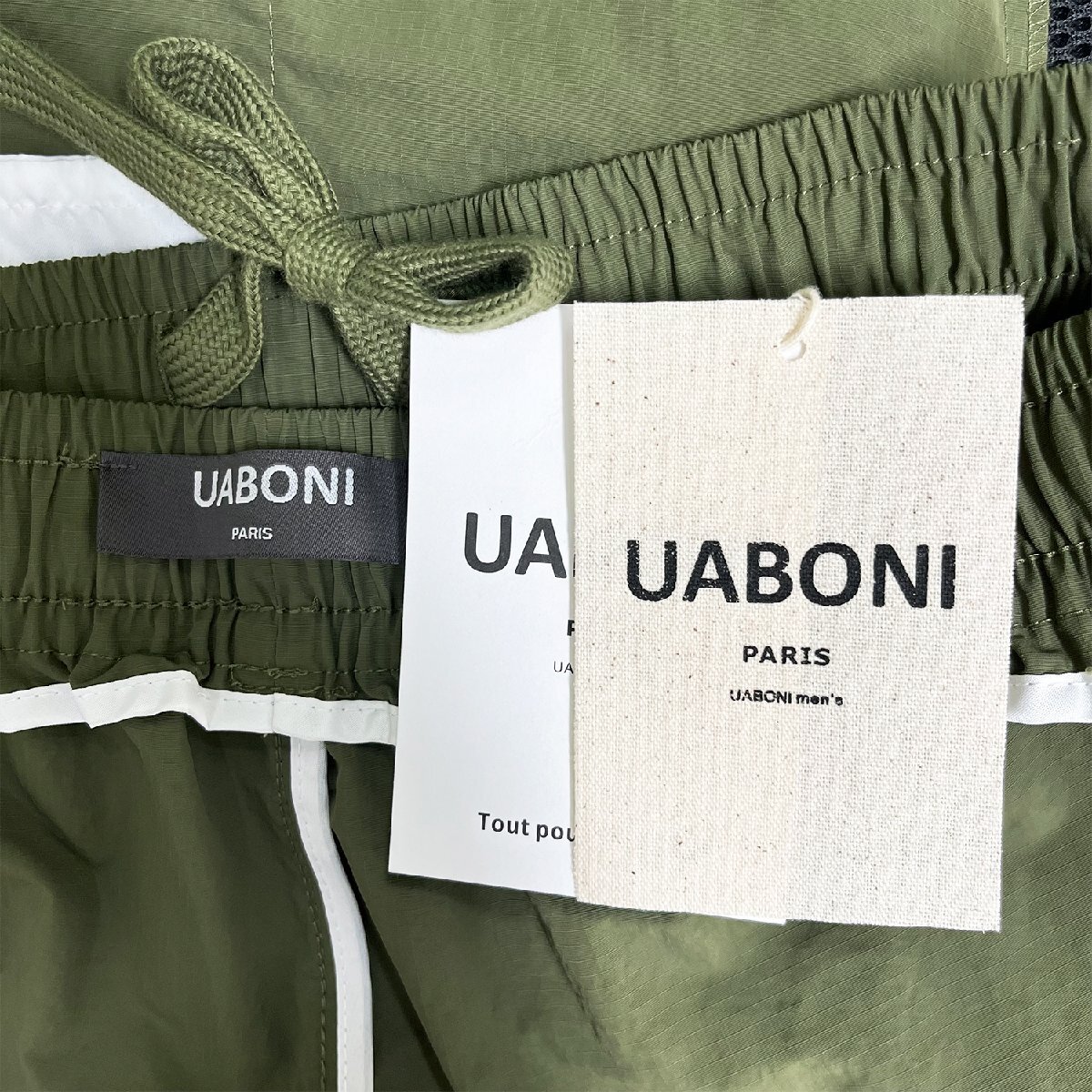 人気EU製＆定価3万◆UABONI*Paris*ショートパンツ*ユアボニ*パリ発◆上質 薄手 通気 涼しい 無地 短パン ハーフパンツ 日常 スポーツ M/46_画像10