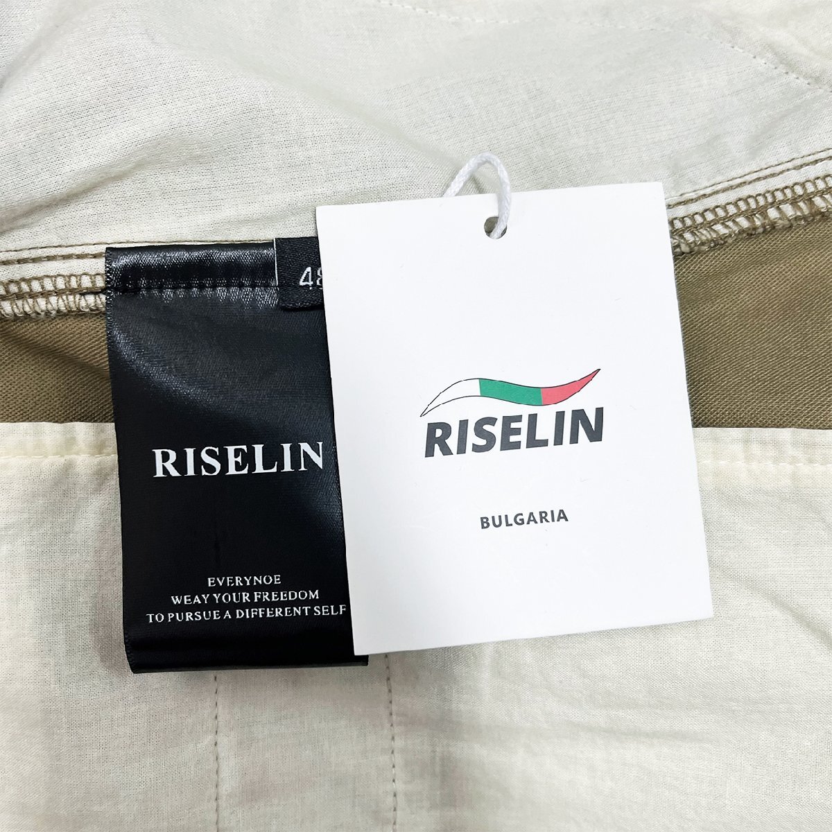 人気ヨーロッパ製※定価3万◆ブルガリア発※RISELIN ショートパンツ コットン100％ ゆったり 通気 爽やか 無地 定番 半ズボン 短パン 夏 M_画像9