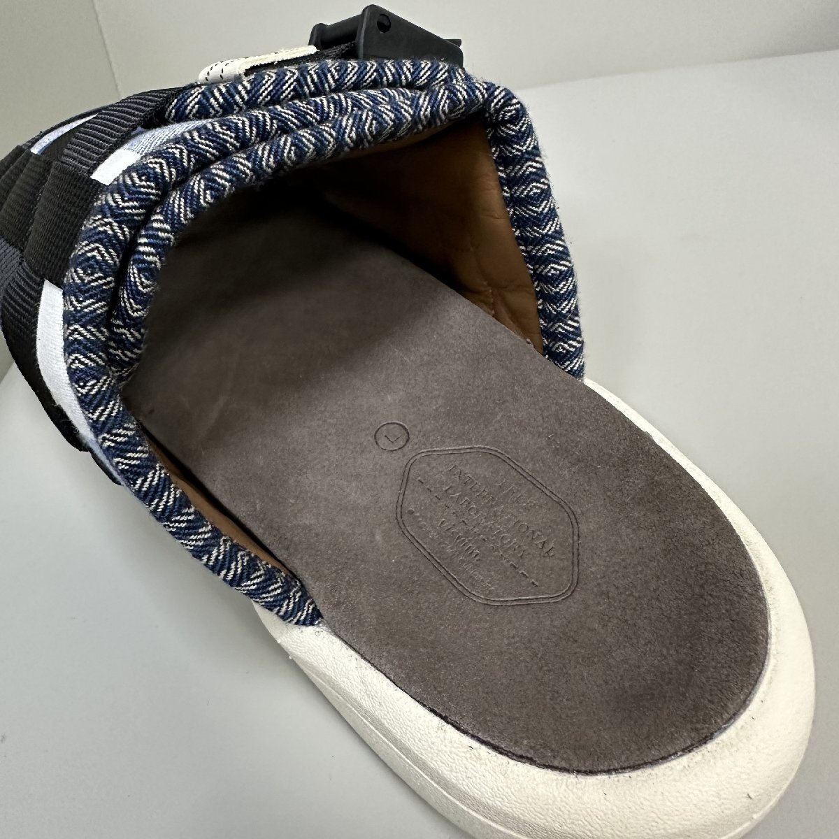 新品同様 参考定価6万 VISVIM ビズビム CHRISTO COLLAGE 靴 クリスト サンダル スリッパ シューズ John Mayer サイズL_画像8