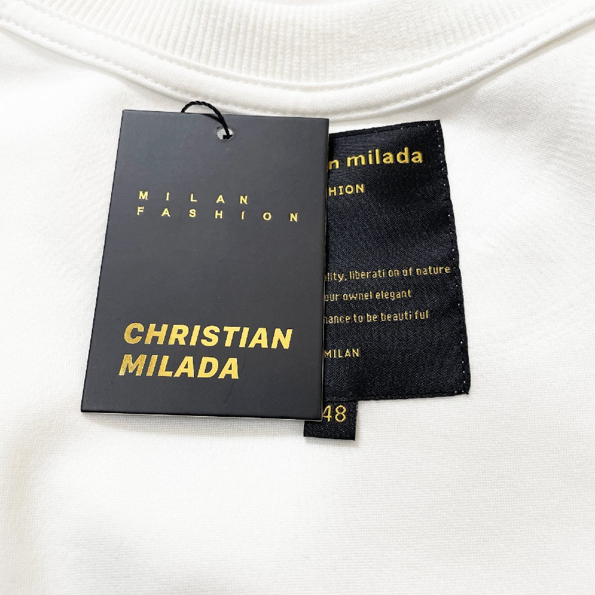 定価4万★christian milada・ミラノ発・トレーナー★コットン100％ 快適 個性 クマ・ロボット柄 オシャレ スウェット トップス L/48サイズ_画像9