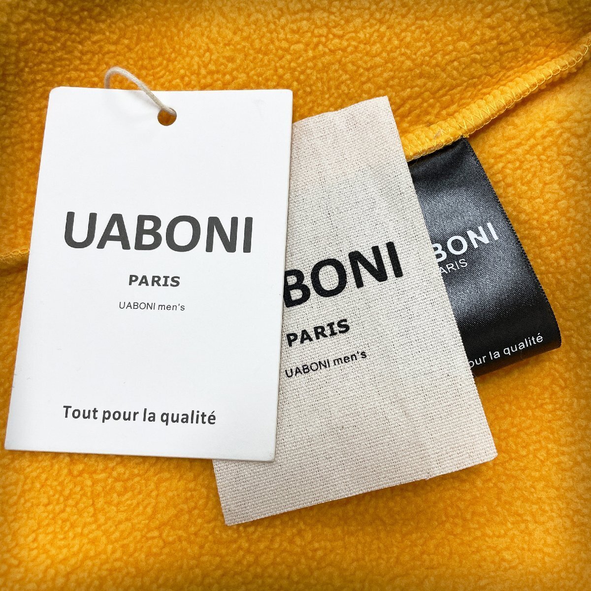 一枚限定EU製＆定価5万◆UABONI*Paris*トレーナー*ユアボニ*パリ発◆綿100％ 上品 裏起毛 暖か 厚手 スウェット プルオーバー 男女兼用 XL_画像9