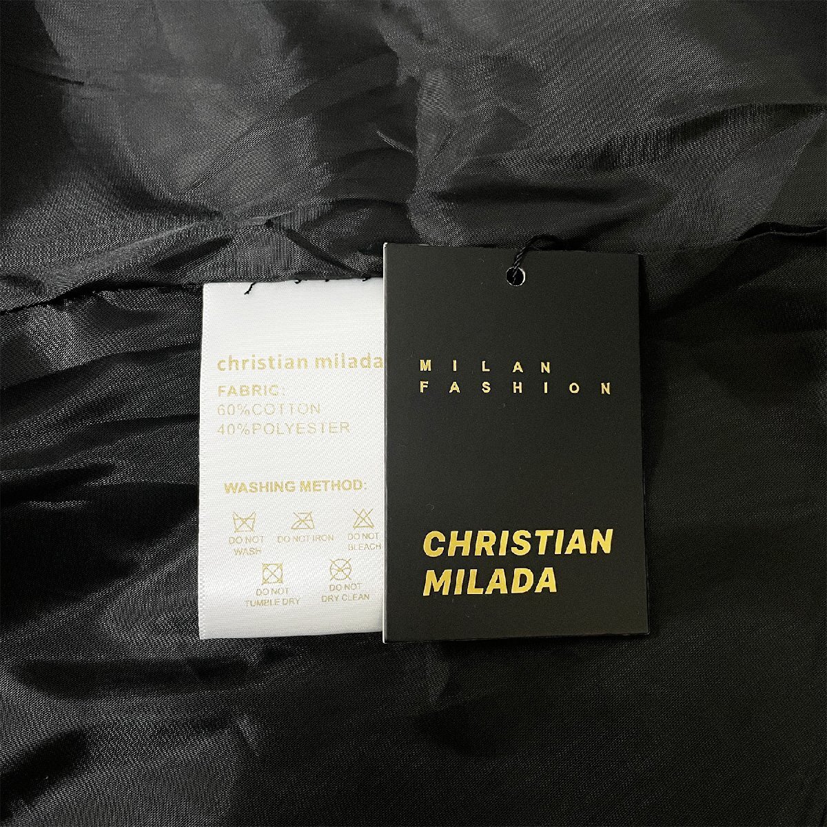 定価6万★christian milada・ミラノ発・ジャケット★上品 通気 オシャレ 総柄 アウター ブルゾン フード付き アメカジ 日常 秋冬 M/46_画像10