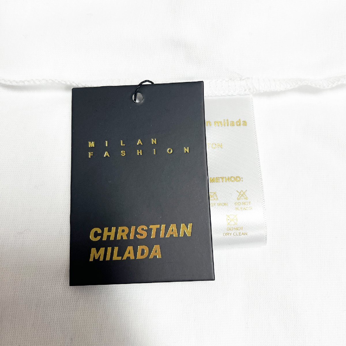 定価2万★christian milada・ミラノ発・半袖Ｔシャツ★100％コットン 吸汗速乾 快適 スウェット かわいい 男女兼用 定番 2XL/52サイズ_画像9