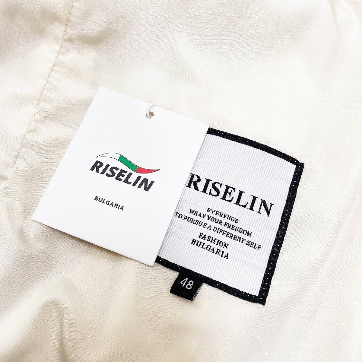 高級ヨーロッパ製※定価6万◆ブルガリア発※RISELIN ジャケット 上品 防風 オシャレ 洗練 アウター 可愛い 通勤通学 レディース M/46サイズ_画像9